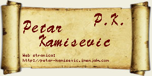 Petar Kamišević vizit kartica
